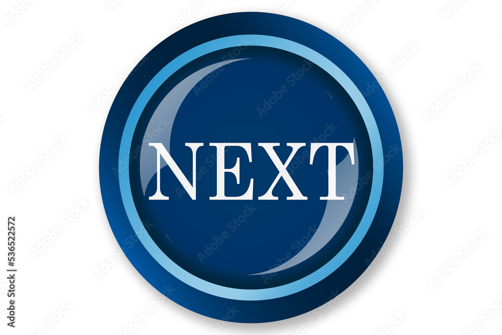 Next round logo isolated on white background Next round logo isolated on white background