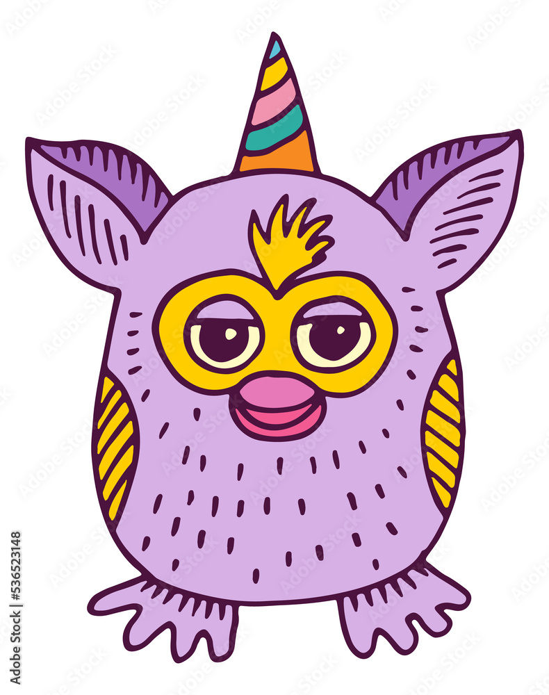 Soft owl toy. Magic bird sketch. Baby animal Soft owl toy. Magic bird sketch. Baby animal