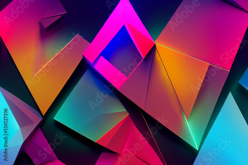 Colorful neon light background