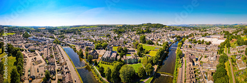 Aerial view of Kendal in Lake District, a region and national park in Cumbria in northwest England photo