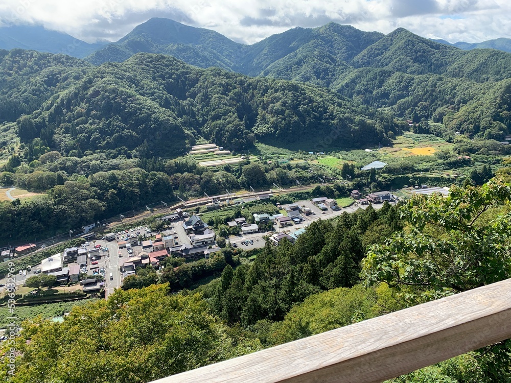 山寺の五大堂からの景色