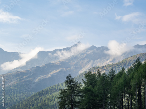 mountains in Kurzras in South Tyrol © wlad074