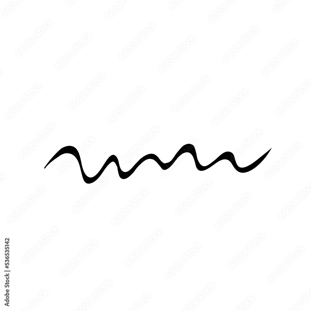 Doodle minimalist style graphic design element. 