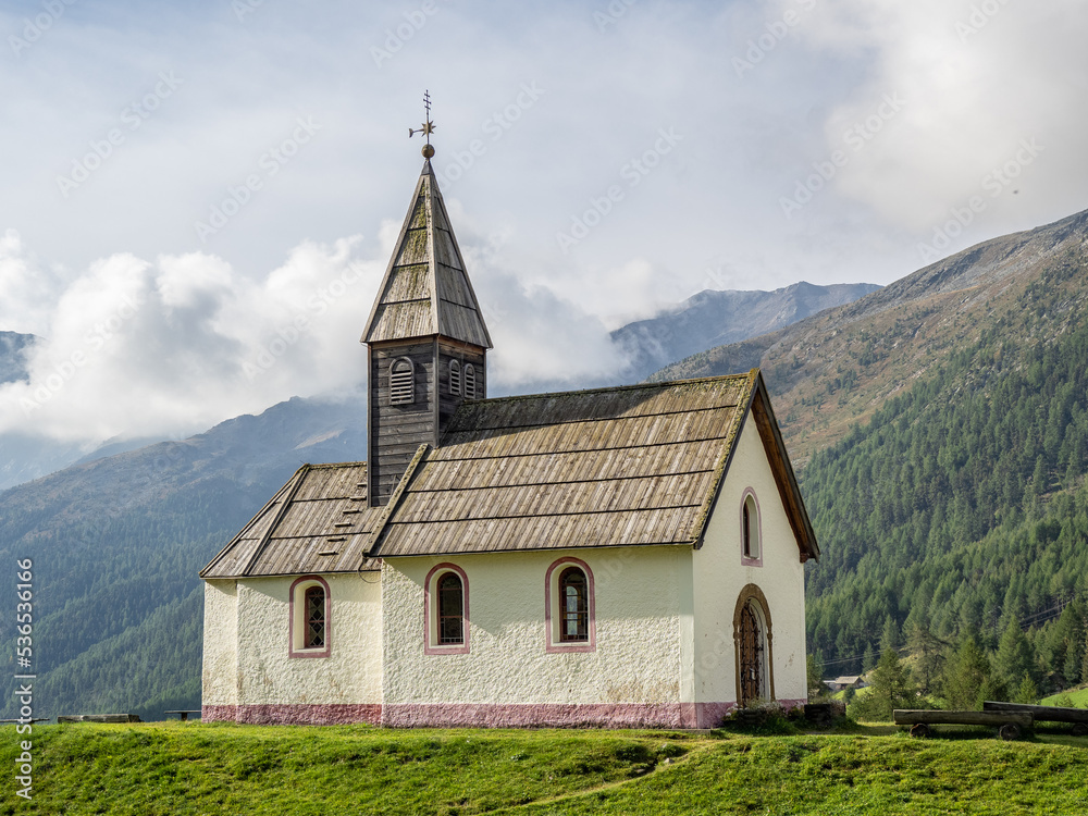 chapel in Kurzras in South Tyrol