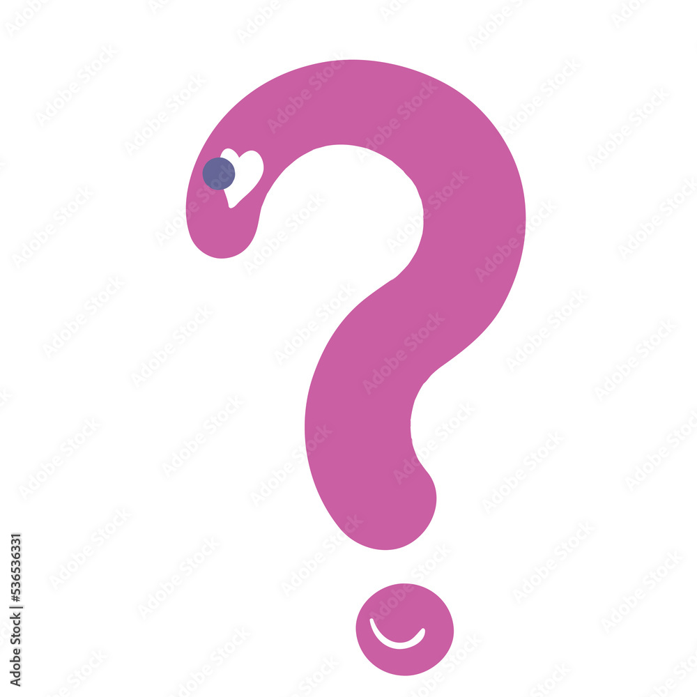 Question sign. Cute design element. Question sign. Cute design element.