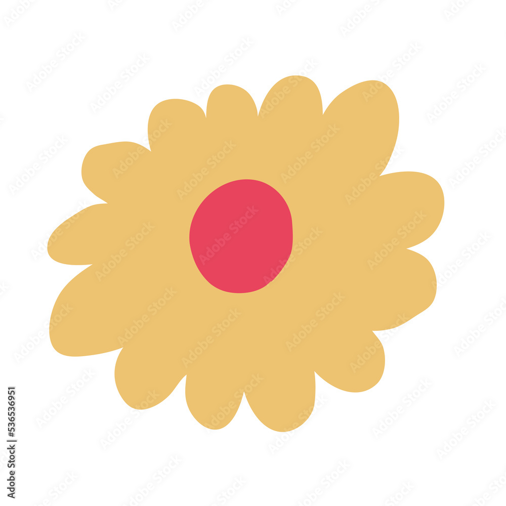 Flower illustration. Botanical decorative design element. Flower illustration. Botanical decorative design element.