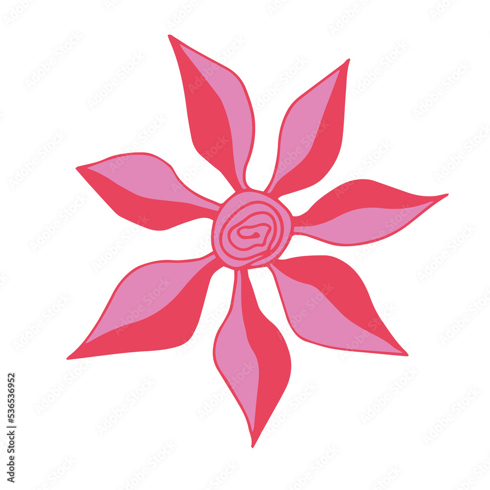 Flower illustration. Botanical design element. Flower illustration. Botanical design element.