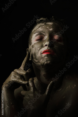 dirty smeared make up