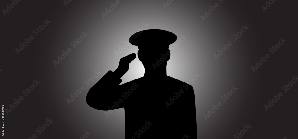 Salute, Military marine army general, warrior, soldier salutations Line ...