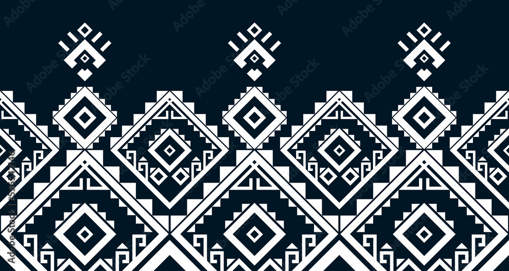 custom made wallpaper toronto digitalabstract ethnic pattern seamless design line white Aztec geometric background EP.38