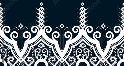 abstract ethnic pattern seamless design line white Aztec geometric background EP.62
