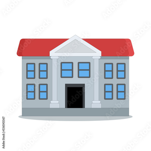 art illustration symbol icon logo building construction design concept of build urban city business