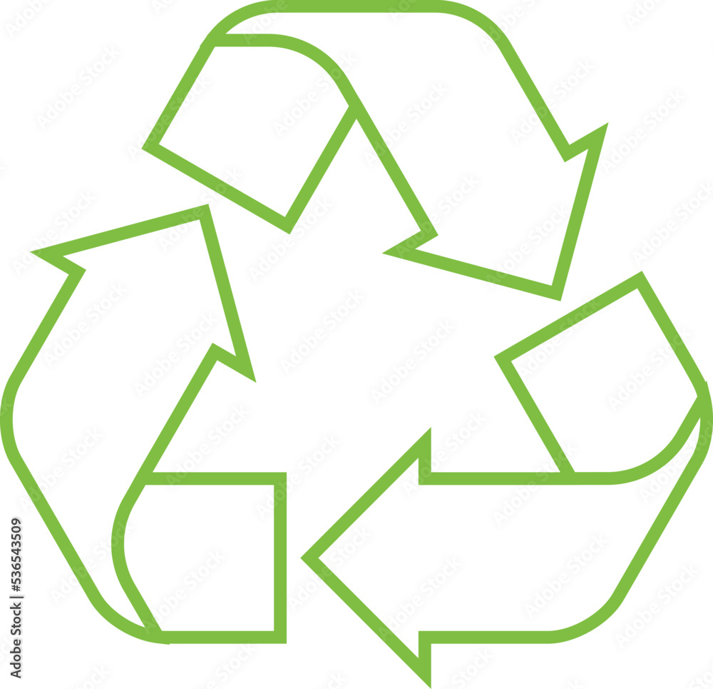 Triangle arrows recycle icons set vector illustration. Contour arrow reuse process or lyfecycle symbols in triangle shape for enviromental presentation or eco friendly services website Triangle arrows recycle icons set vector illustration. Contour arrow reuse process or lyfecycle symbols in triangle shape for enviromental presentation or eco friendly services website