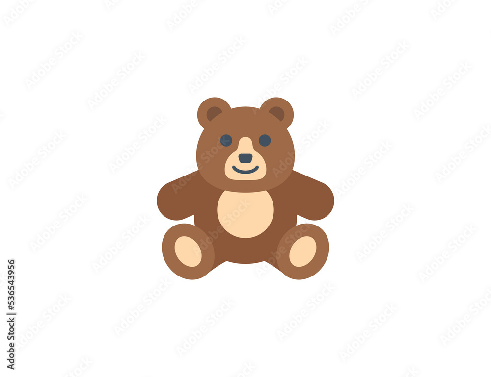 Teddy bear vector isolated icon. Emoji illustration. Teddy bear vector emoticon Teddy bear vector isolated icon. Emoji illustration. Teddy bear vector emoticon