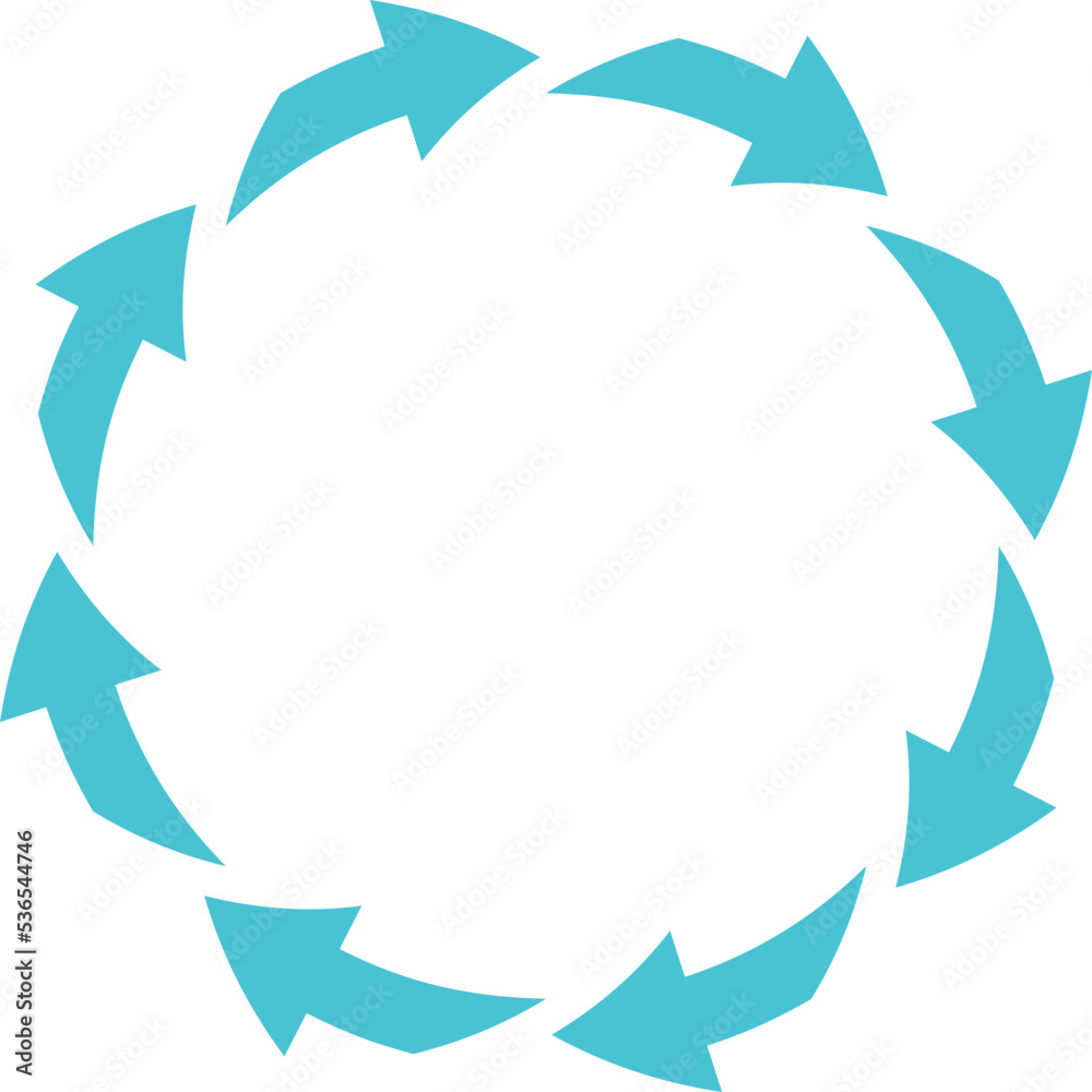 Solid circular arrows symbols collection vector illustration. Reuse or process icon and reset or process pictogram, circle arrows set isolated on white background for presentation or infographic