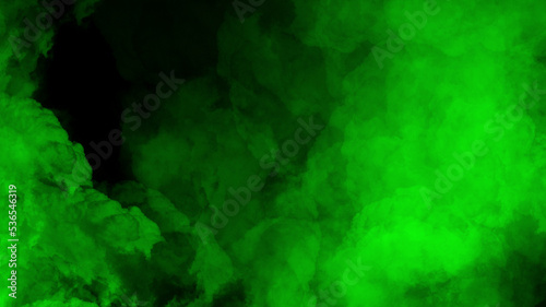 Green smoke effect 