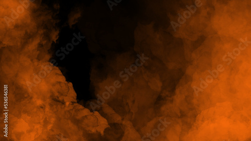 Orang smoke effect 