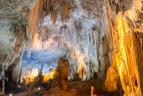 stalagmite and cave