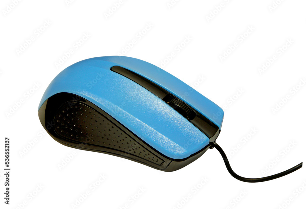 Wired computer mouse isolated on transparent. Wired computer mouse isolated on transparent.