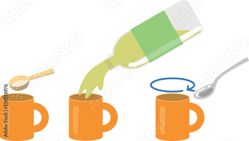 お茶にとろみをつける