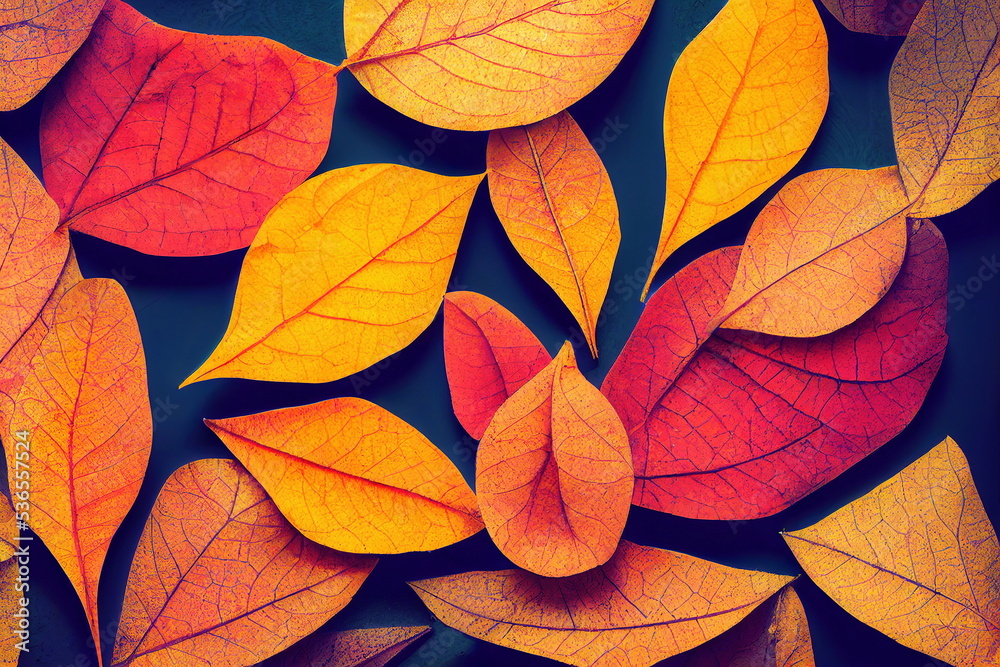 Abstract organic autumunn color shapes background wallpaper
