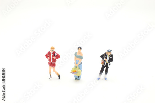 a miniature figures of human with Different occupation