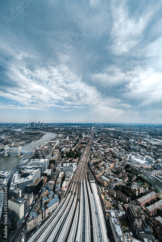 London Cityscape Aerial Panorama View