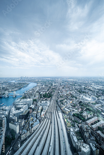 London Cityscape Aerial Panorama View