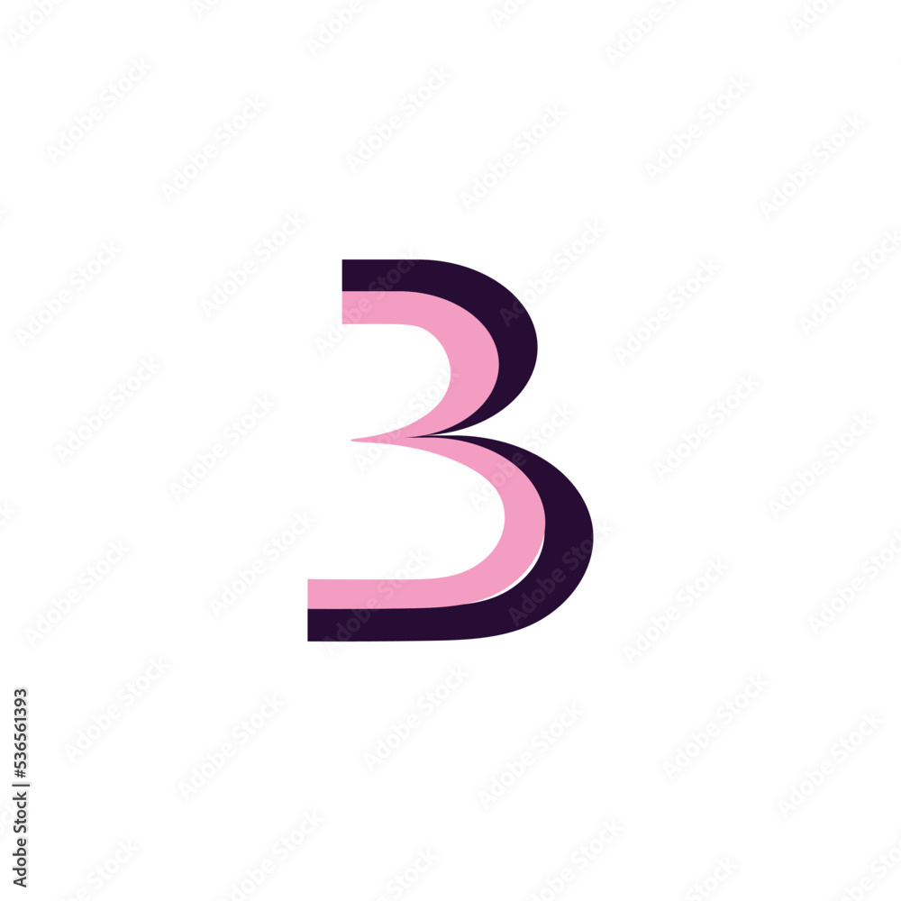 Letter b icon logo vector Letter b icon logo vector