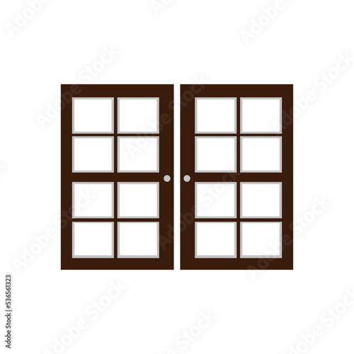 House window vector illustration  vectorized flat design.