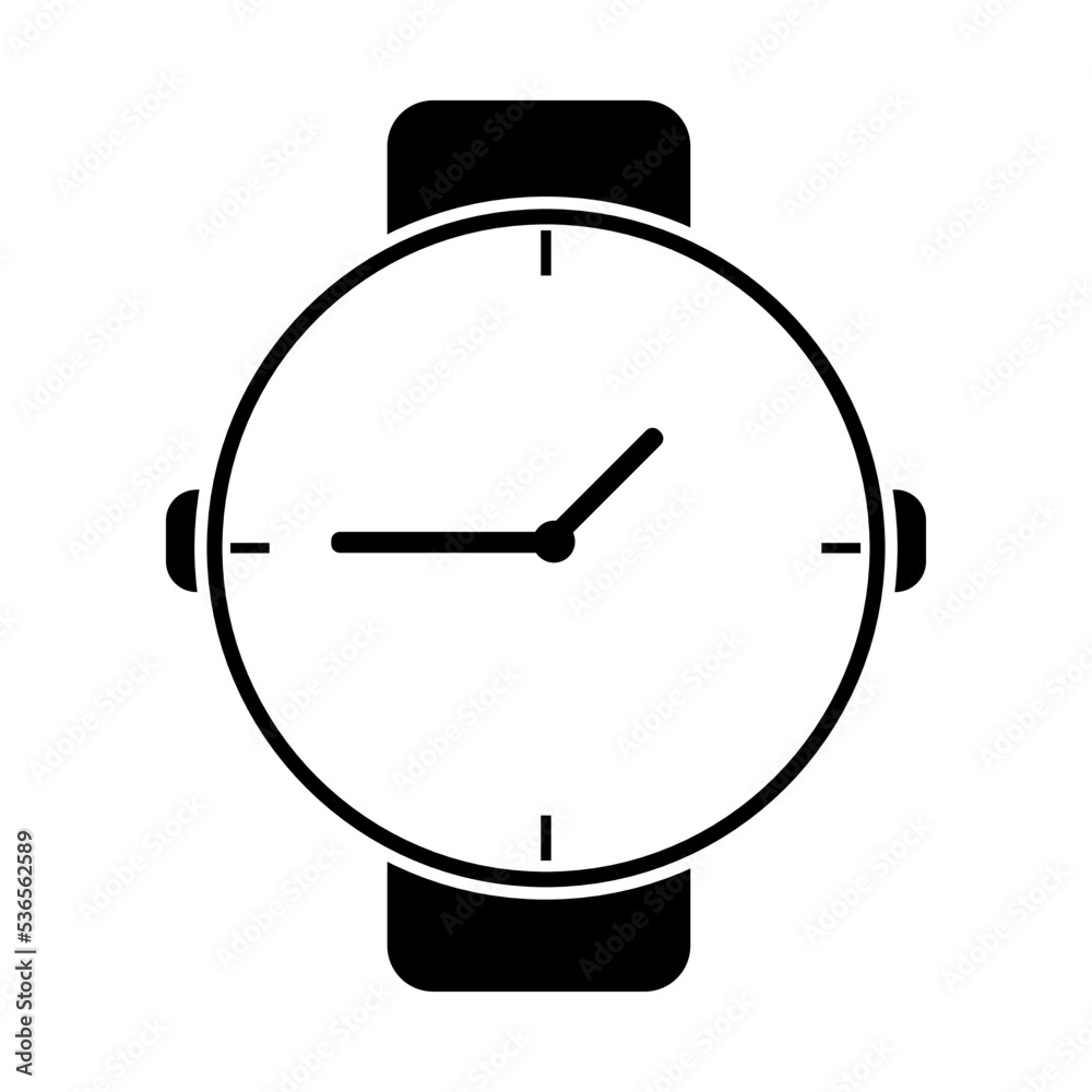 black clock isolated on white black clock isolated on white