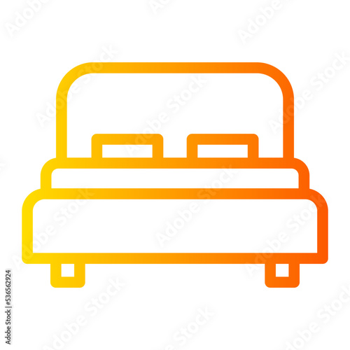 bed gradient icon