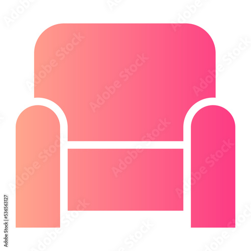 sofa gradient icon
