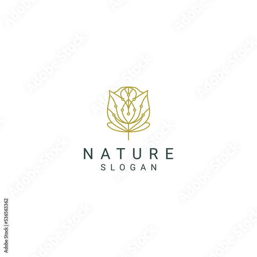 Nature logo desing icon vector