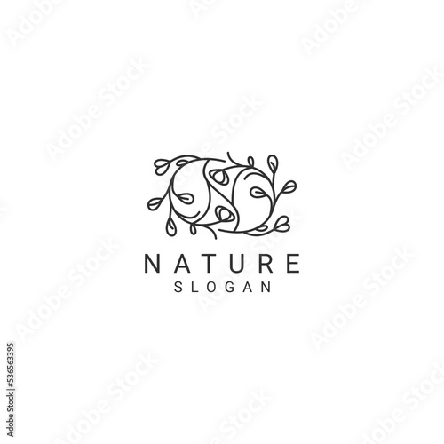 Nature logo desing icon vector