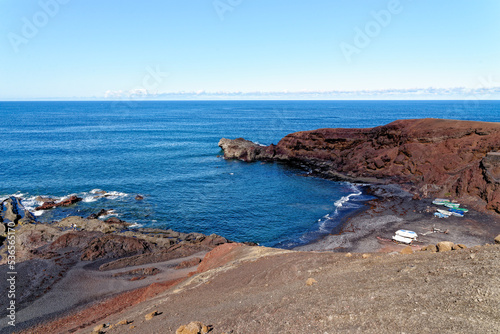 Atlantic View of Charco de los Clicos - Lanzarote. Canary Islands Spain
