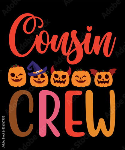 Cousin Crew Shirt Print Template Thanksgiving Family