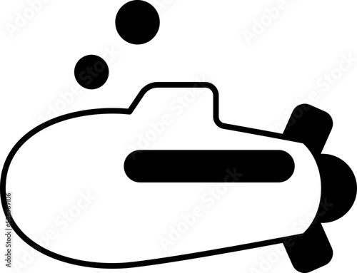 Принти на полотні submarine  icon
