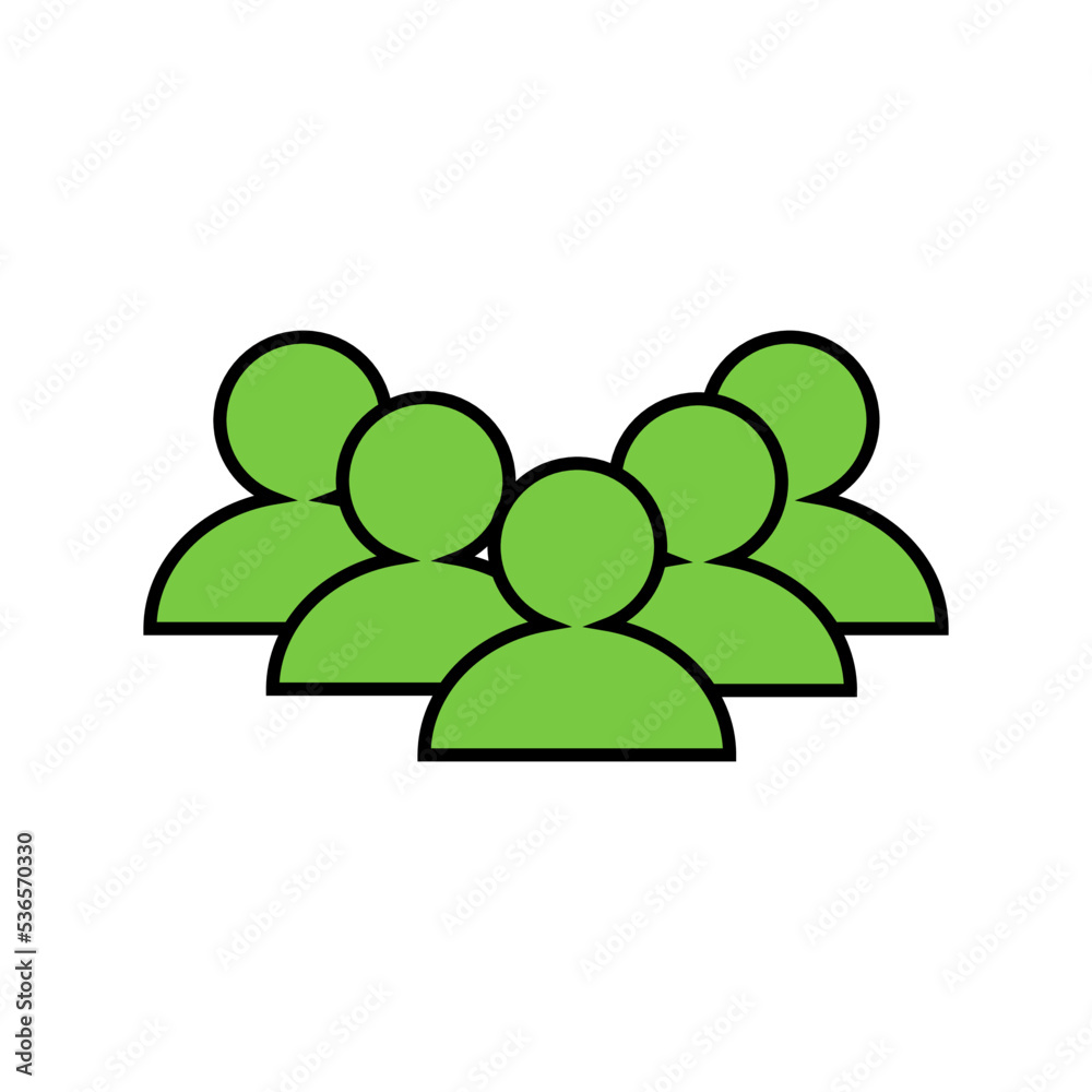 Community or team of people - green Community or team of people - green