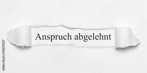 Obraz na płótnie Anspruch abgelehnt