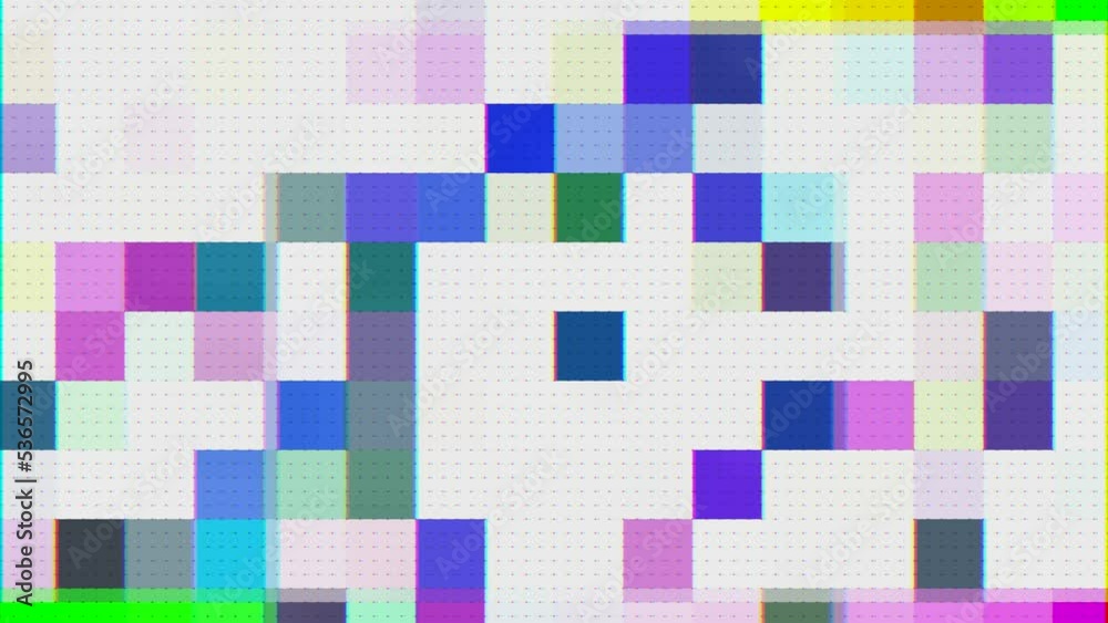 Casual big pixels, 80s mood, geometrical cyberpunk trendy interference background. Casual big pixels, 80s mood, geometrical cyberpunk trendy interference background.