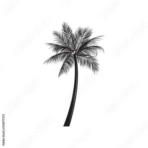 Vintage retro surfing tree palm. Can be used like emblem  logo  badge  label. mark  poster or print. Monochrome Graphic Art. Vector