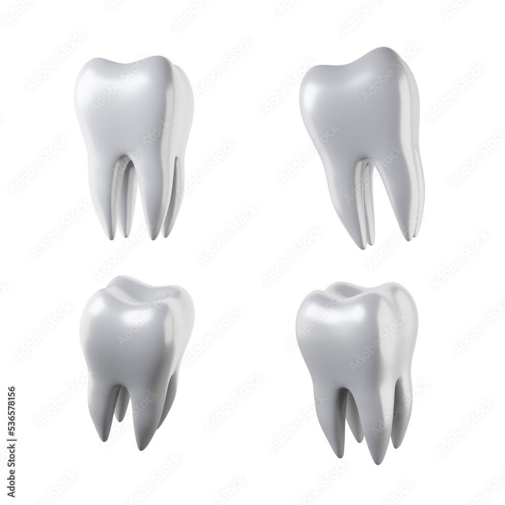 Set of 3d tooth isolated on transparent background. Render. 3d render. PNG. Dentistry, medicine concept. 3D rendering, ui, ux. Teeth. Health. Set of 3d tooth isolated on transparent background. Render. 3d render. PNG. Dentistry, medicine concept. 3D rendering, ui, ux. Teeth. Health.