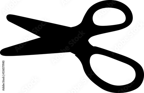Scissors Silhouette Cut Hair Paper © Rinyarart