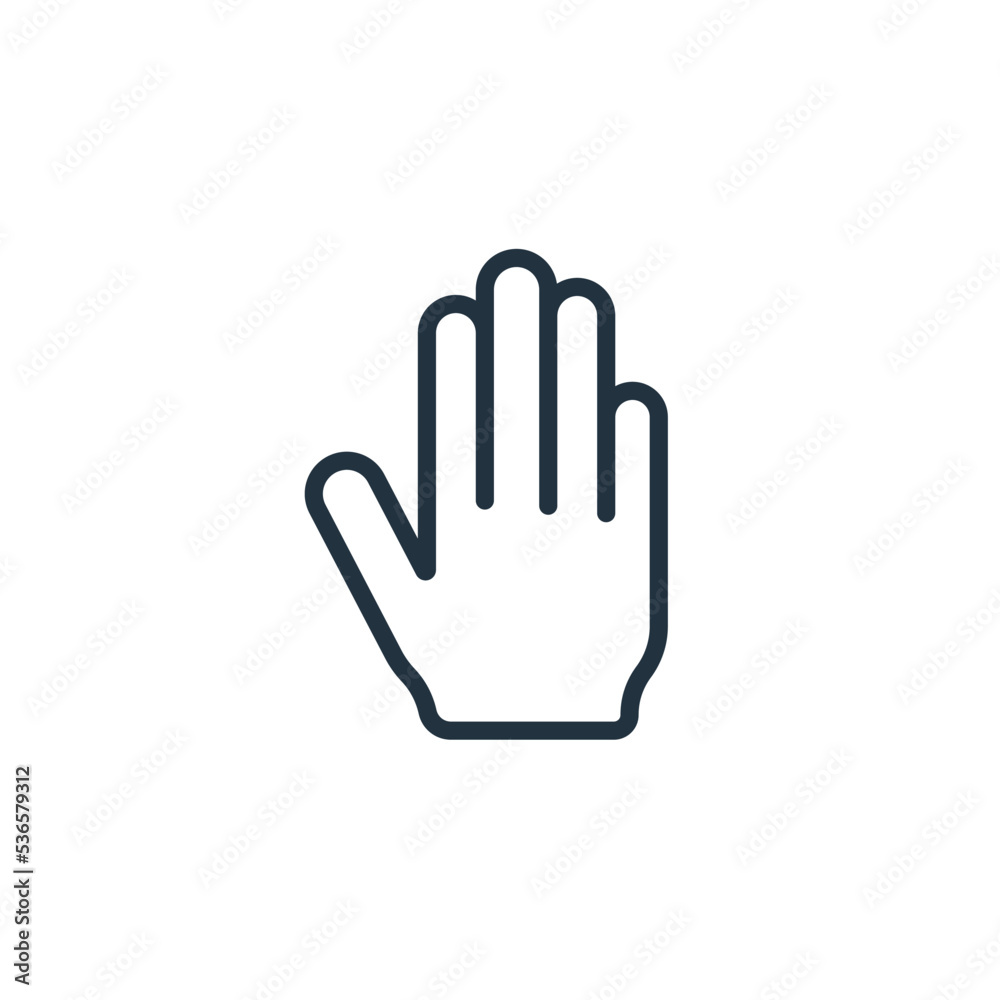 Palm icon isolated on a white background. Hand web symbol for web and mobile apps. Palm icon isolated on a white background. Hand web symbol for web and mobile apps.