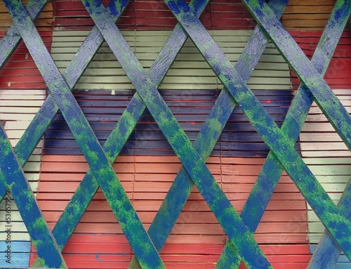 red and green tiles
