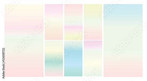 Modern Screen vector multicolor pastel gradient Background. Vibrant smooth soft color gradient for Mobile Apps, background Design. Bright Soft Color Gradient for mobile apps. 