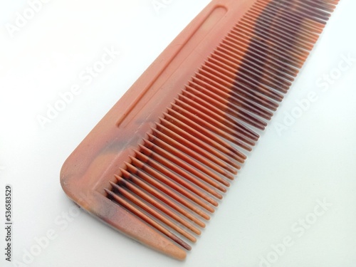 Haircomb isolated on white background