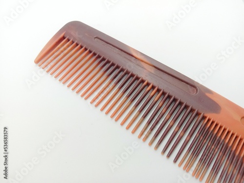 Haircomb isolated on white background