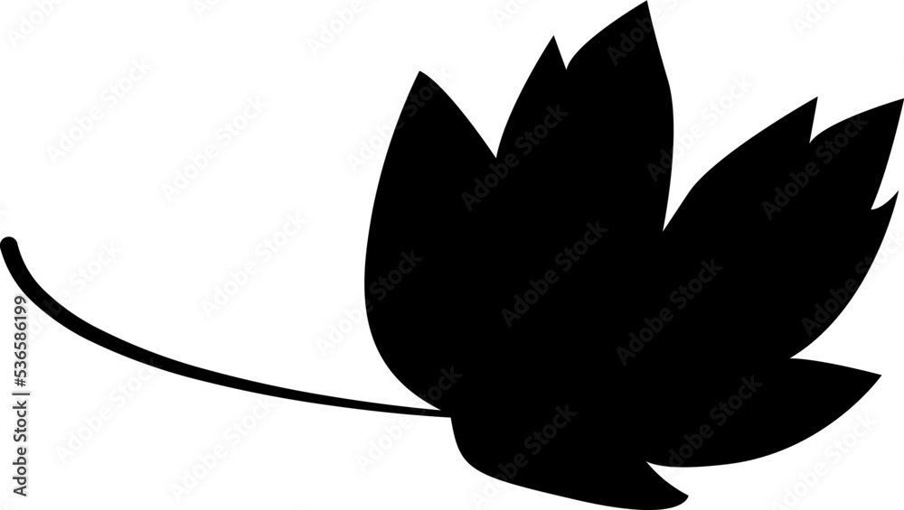 Fototapeta premium Maple Leaf Silhouette Illustration Leaves